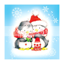 Зимна мини картичка 0204 1-ZM-0204