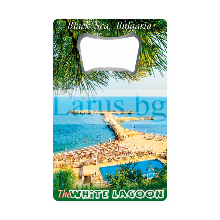 Магнитен сувенир-отварачка White Lagoon, Балчик