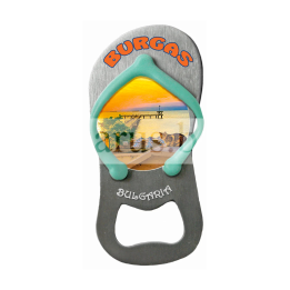 Магнитен сувенир-отварачка Бургас - Метален сувенир