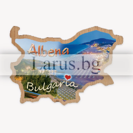 Магнитен сувенир Албена - Карта на България | Сувенири