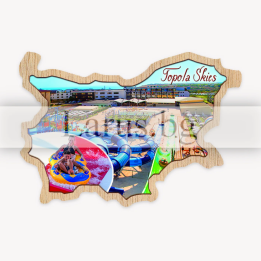 Магнитен сувенир Topola Skies - Дървен сувенир