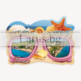 Магнитен сувенир Балчик - Слънчеви очила | Сувенири от България