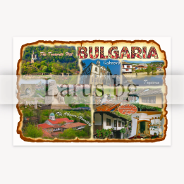 Пощенска картичка България - Колаж от забележителности