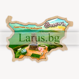 Дървен магнитен сувенир - Паметник на свободата Шипка