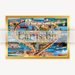 Магнитен сувенир България - Колаж от забележителности