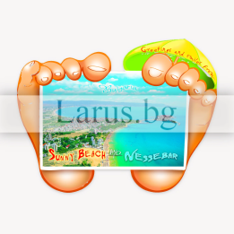 Магнитен сувенир Слънчев бряг и Несебър - 12-mhBG-0007