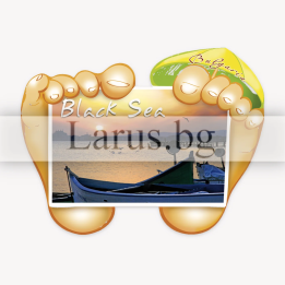Магнитен сувенир Черно море - форма стъпала 12-mhBG-0019