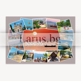 Пощенска картичка Бургас - Изгледи от Черноморието