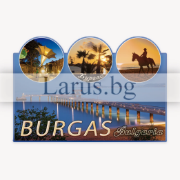 Магнитен сувенир Бургас - Сувенири от България