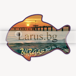 Магнитен сувенир Бургас - Рибка | Сувенири от Черноморието