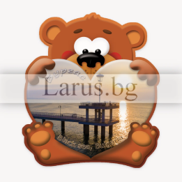 Магнитен сувенир Бургас - мече с моста