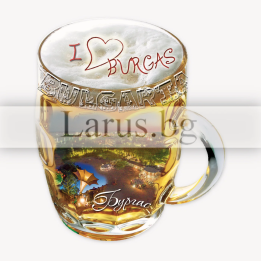 Магнитен сувенир Бургас - Бирена халба | Сувенири от България