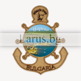 Магнитен сувенир Царево - Котва MDF