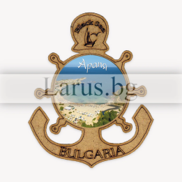 Магнитен сувенир Царево Арапя - Котва и рул