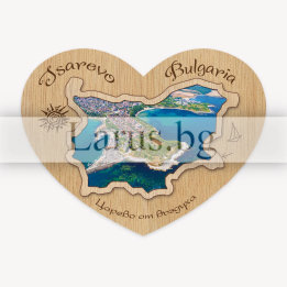 Магнитен сувенир Царево - Дървен сувенир за спомен