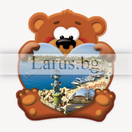 Магнитен сувенир Царево - Мече | 12-mhCA-0014