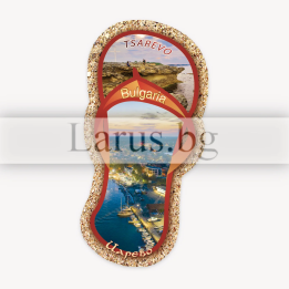 Магнитен сувенир Царево - плажна джапанка