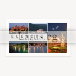 Пощенска картичка Елените - нощни изгледи | 1-EL-0053