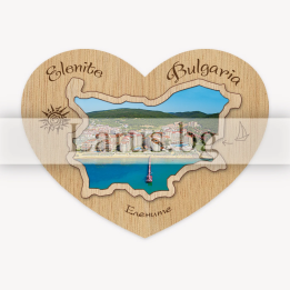 Магнитен сувенир Китен - Котва и корабен рул