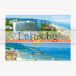 Пощенска картичка Златни пясъци - GS 0118 | Летни спомени