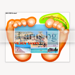 Пощенска картичка Златни Пясъци - Летен сувенир