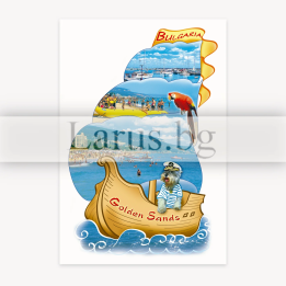 Пощенска картичка Златни Пясъци - Летен сувенир