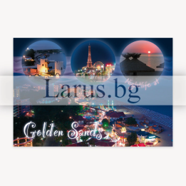 Пощенска картичка Златни Пясъци - Нощен изглед