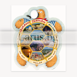 Пощенска картичка Златни Пясъци - Сувенир Костенурка