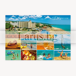 Пощенска картичка Златни пясъци - Сувенир от България