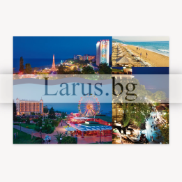 Пощенска картичка Златни пясъци - сувенир от България