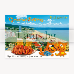 Пощенска картичка Златни Пясъци - GS 0247 | Летни картички