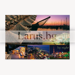 Пощенска картичка Златни пясъци нощем | 1-GS-0257