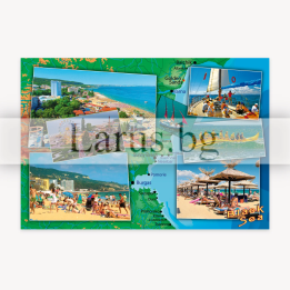 Пощенска картичка Златни пясъци - Лятна ваканция