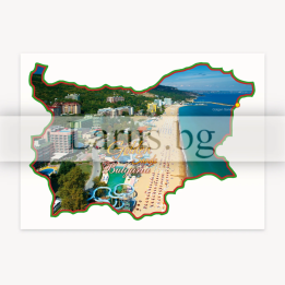 Пощенска картичка Златни пясъци - Сувенир от България