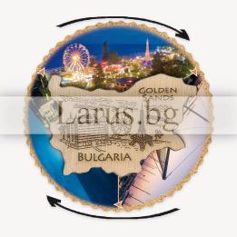 Магнитен сувенир Златни Пясъци с ротационен елемент - 12-mdGS-0022