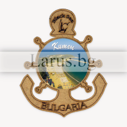 Магнитен сувенир Китен - котва от МДФ