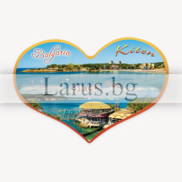 Магнитен сувенир сърце Китен - Българско Черноморие