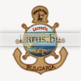 Магнитен сувенир Лозенец - котва и корабен рул | Сувенири България