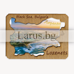 Магнитен сувенир Лозенец с дървена рамка | Сувенири от България