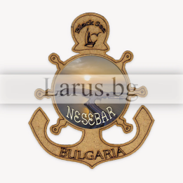 Магнитен сувенир Несебър - Котва и рул | Сувенири от България