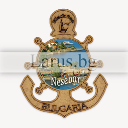 Магнитен сувенир Несебър - Морски дизайн с котва