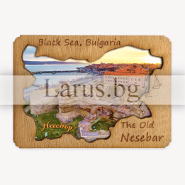 Магнитен сувенир Несебър - Дървен сувенир от България