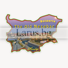 Магнитен сувенир Несебър - Карта на България