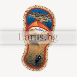 Магнитен сувенир Несебър - джапанка | Сувенири от България