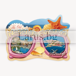 Магнитен сувенир Несебър - Очила | Сувенири от България