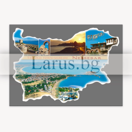 Пощенска картичка Несебър - Карта на България | 1-NE-0116