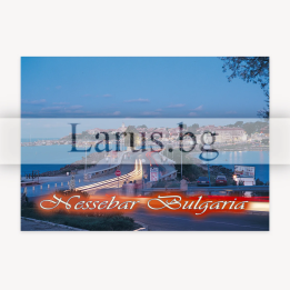 Пощенска картичка Несебър - Нощен изглед | 1-NE-0133