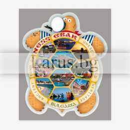 Пощенска картичка Несебър - Сувенир с форма на костенурка