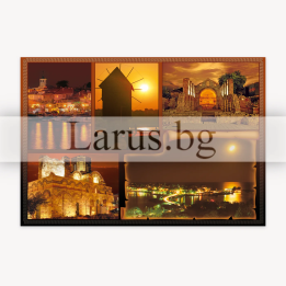 Пощенска картичка Несебър - Колаж от забележителности | 1-NE-0249