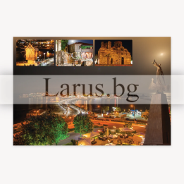 Пощенска картичка Несебър - Нощен изглед